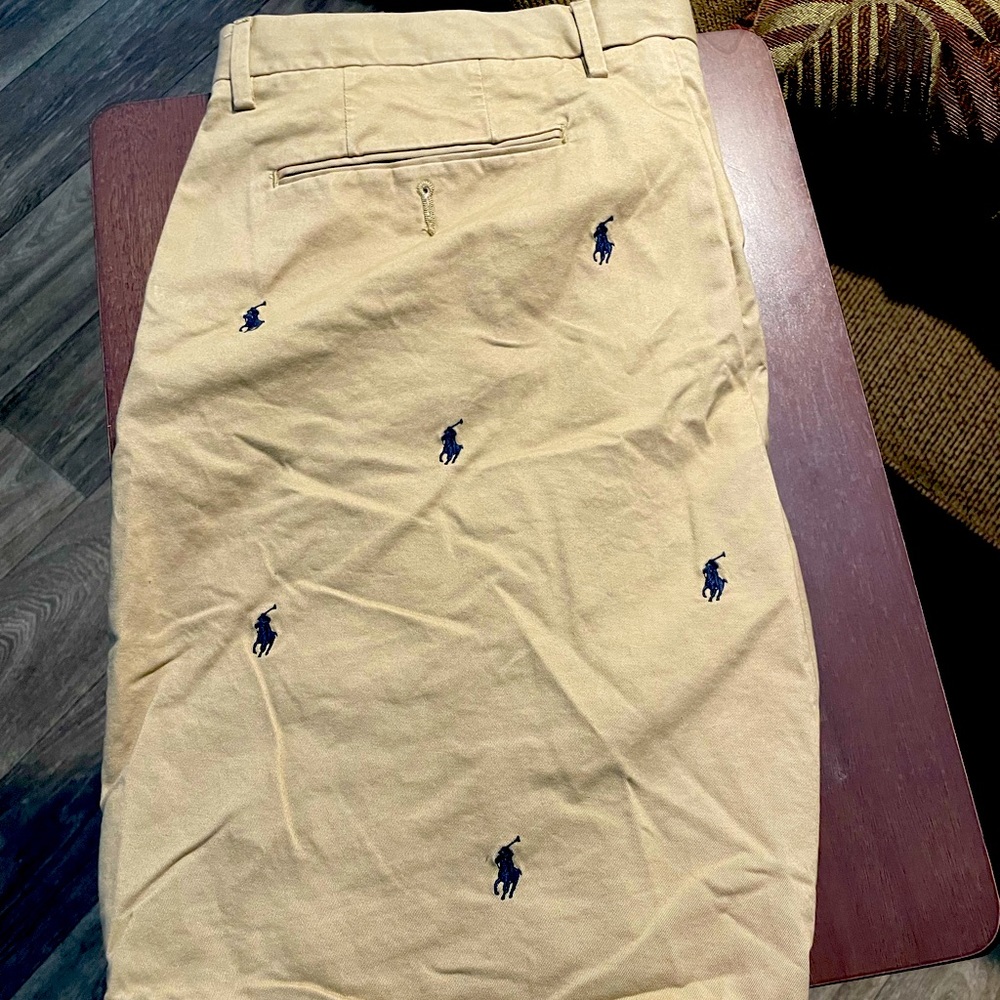 Mens Polo Shorts Flat front